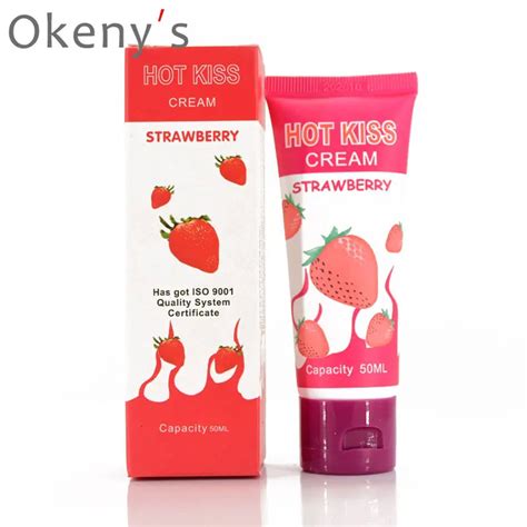 50ml Strawberry Cream Sex Lubricant Edible Oral Sex Lubricant Anal