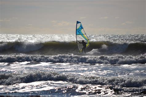 Wind Surfing Horseneck Beach Westport Massachusetts Usa