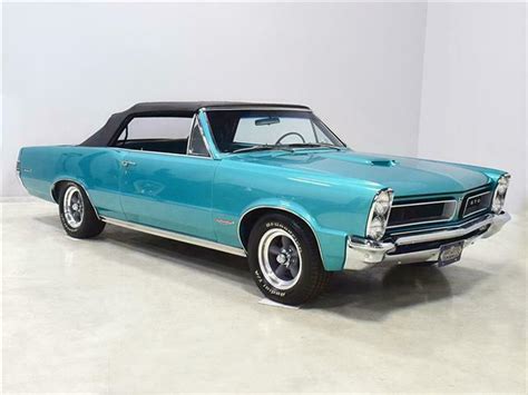 1965 Pontiac Gto 81634 Miles Reef Turquoise Convertible 389 Cubic Inch