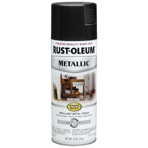 Buy The Rust Oleum 7250830 Metallic Spray Paint Black Night 11 Oz