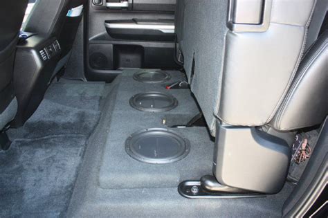 Custom subwoofer boxes for the toyota tundra crewmax. 14 & up sub boxes / CrewMax - TundraTalk.net - Toyota Tundra Discussion Forum