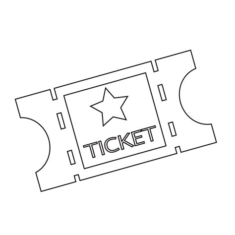 Ticket Coloring Plane Template Sketch Coloring Page