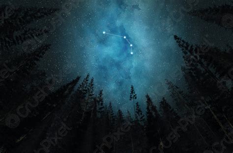 Constelación Aries Cielo Noche Estrellas Horóscopo Foto De Stock