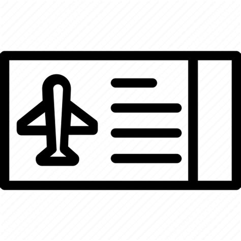 Air ticket, airline ticket, airplane ticket, boarding pass, travel ticket icon - Download on ...