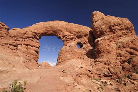 Sandstone Arch In The Desert Stock Photo Image Of National Nature