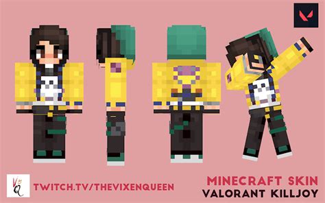 Minecraft Skin Valorant Killjoy Vixenqueens Ko Fi Shop Ko Fi ️