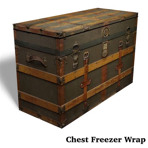 Weathered Wooden Crate Box Chest Freezer Wrap — Rm Wraps In 2020