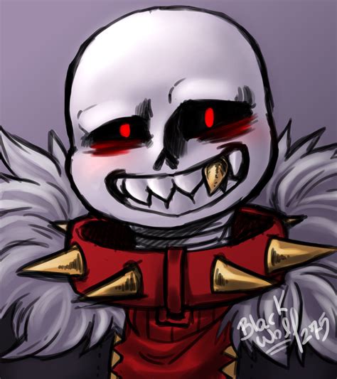 Underfell Sans (Red) BlackWolf275 - Illustrations ART street