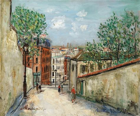 Maurice Utrillo Rue Du Mont Cenis Montmartre 1948 Mutualart