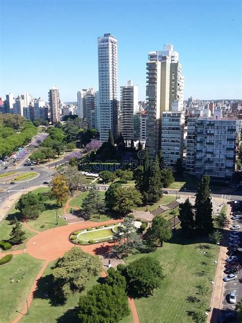 Aerial View Of The City Of Rosario Argentina Stock Image Image Of