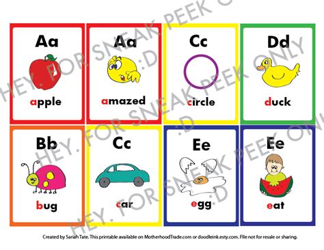 Unique Alphabet Flash Card Printables With All Sounds Of