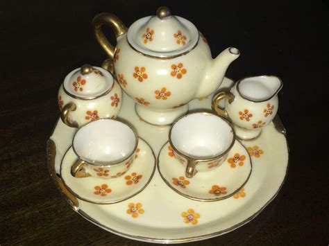 Miniature Porcelain Tea Set Made In Occupied Japan From Basinger On