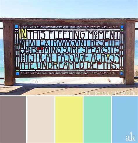 A Seaside Sign Inspired Color Palette Taupe Sand Neon Yellow