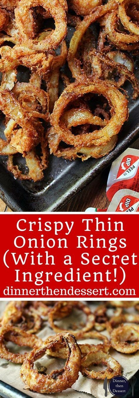 Maybe you would like to learn more about one of these? Easy delicious steakhouse-style Crispy thin onion rings ...