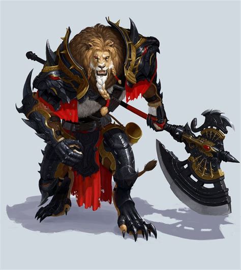 Artstation Lion Warrior Jin Woo Bae Artbrut In 2020 Concept Art