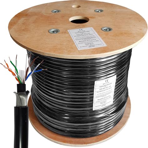 Loops 100m Cat6 Swa Steel Wire Armoured Utp Cable Direct Burial