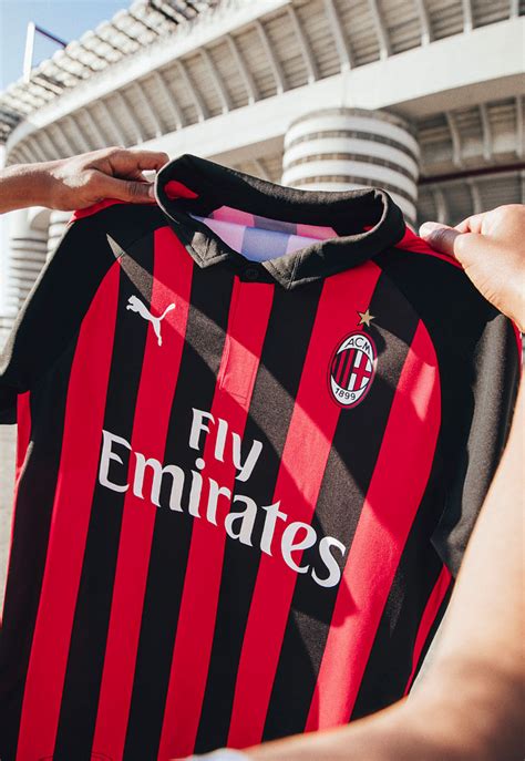 Stay updated on serie a matches and stream live all season on espn+. Revealed: Puma's Authentic AC Milan 18-19 Home Kit ...