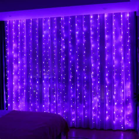 Curtain Lights Purple Pink Teal Blue Ombre Fairy Lights With Remote