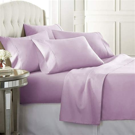 Luxury Home Super Soft 1600 Series Double Brushed 6 Pcs Bed Sheets Set