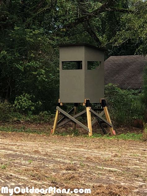 Diy 3x6 Deer Stand Deer Stand Plans Deer Stand Deer Hunting Stands