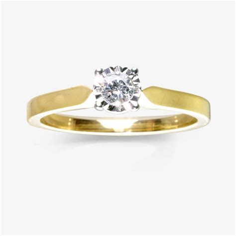9ct Gold Diamond Solitaire Ring At Warren James