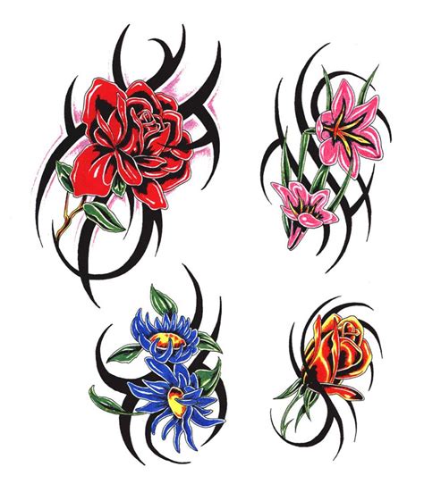 Flowers And Stars Tattoo Designs Clipart Best Clipart Best
