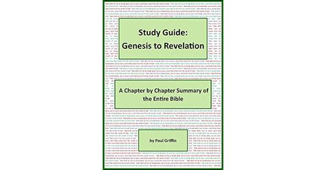 Study Guide Genesis To Revelation A Chapter By Chapter Summary Of The