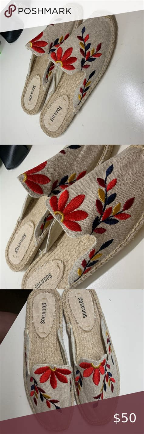 Soludos Graphic Floral Embroidered Mule Slide Soludos Espadrilles