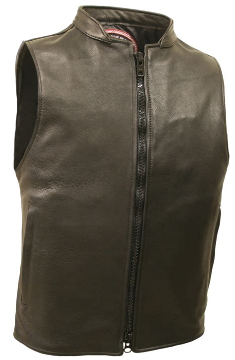 A two way zipper, also called as a double or a dual, is a zipper made out of plastic or metal that can be closed or opened in two opposite directions at the same time. Two-Way Zipper Leather Vest (AKA Racer Vest)