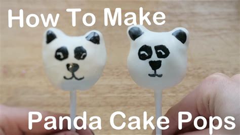 How To Make Panda Cake Pops Youtube
