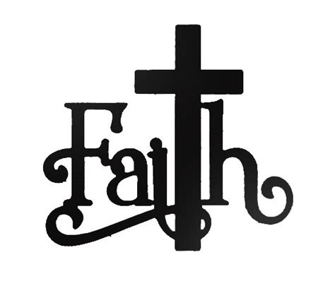 Faith With Cross Sign Sea Biscuit Metal Designs