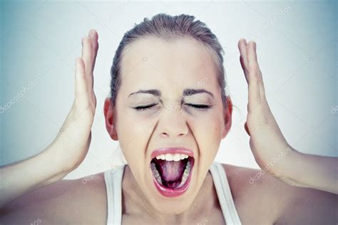 Screaming Woman Stock Photo Image By Porechenskaya