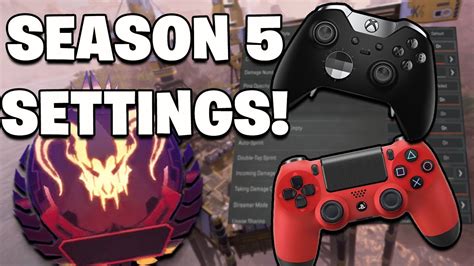 Best Console Settings For Apex Legends Season 5 Xbox Oneps4 Youtube
