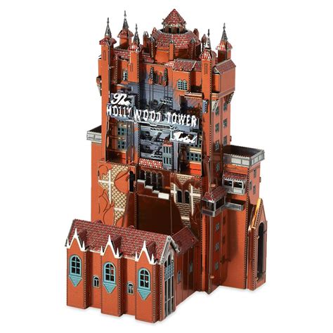 Hollywood Tower Of Terror Hotel Metal Earth 3d Model Kit Disney Store