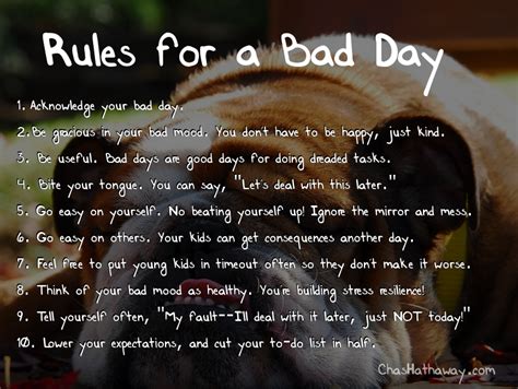 When she explained, she said, not all day every day, but every day. yes, it's hard to have good days all the time, but even finding the smallest bits of for quotes from the most inspiring celebs, activists, and poets, look no further! Quotes about Had A Bad Day (31 quotes)