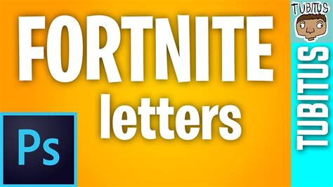 How To Use The Fortnite Letter Font In Adobe Photoshop Youtube