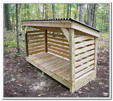 How To Build A Firewood Storage Shed Pallet Ideas