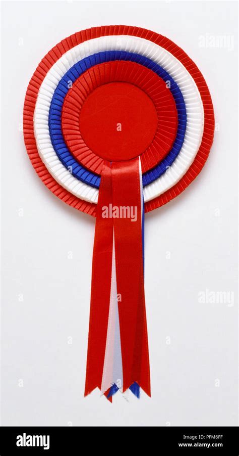Show Rosette Red Blue And White Stock Photo Alamy