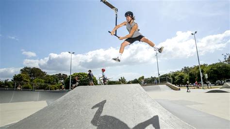 Riding the skatepark with the world champion of scooters jordan clark! World's best freestyle scooter riders on Gold Coast | Gold ...