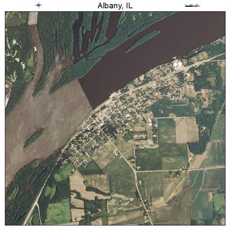 Aerial Photography Map Of Albany Il Illinois