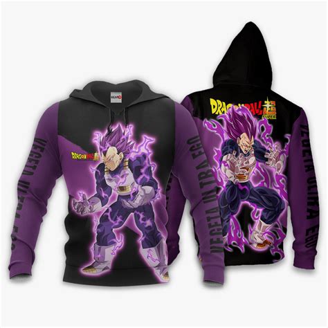 Vegeta Ultra Ego Hoodie Dragon Ball Super Custom Anime Gear Otaku