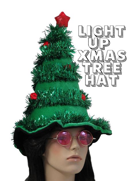 Light Up Hat Ugly Christmas Tree Hat Light Up Christmas Tree Hat