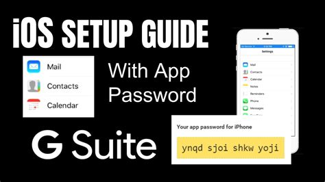 Setup G Suite Account With App Specific Password On New IOS Devices