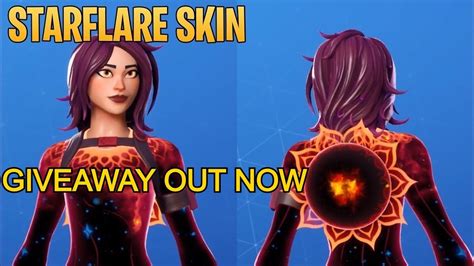 Fortnite Starflare Skin Giveaway Join Now Youtube