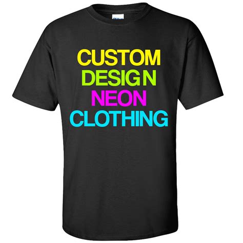 Neon Custom Design 2 T Shirt Personalise Me Fresh Prints