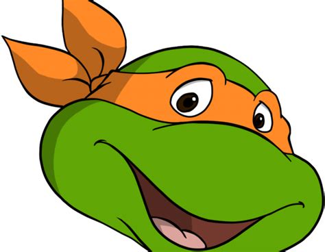 Download Tmnt Clipart Logo Ninja Turtle Michelangelo Face Png Image