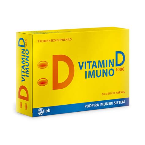 Vitamin D Imuno 1000 Mehke Kapsule 30 Kapsul