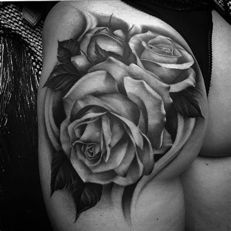 Tattoo Uploaded By Minerva • Roses On Butt Cheek Tattoo By Bobby
