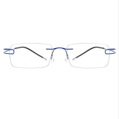Youe Shone Brand Titanium Eyeglasses Rimless Ultra Light Myopia Optical Frame Prescription