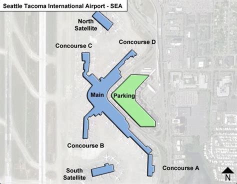 Seattle Tacoma Sea Airport Terminal Map Tacoma Map Seattle Tacoma